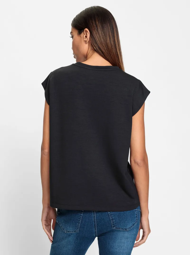 heine Rundhalsshirt schwarz, Schwarz, – Produktbild 1 von 2