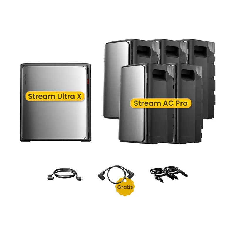 EcoFlow EcoFlow Stream Ultra X, All-in-One Speicher für Balkonkraftwerke, by Powerness - Stream Ultra X + 5 x Stream AC Pro | 13440Wh / ohne Zubehör / Selbstabholung – Produktbild 1 von 1