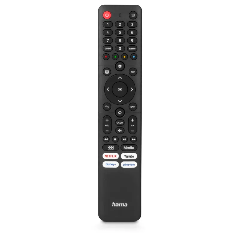 Hama Hama Universal-Fernbedienung für Hisense TVs, IR, lernfähig, mit 4 App-Tasten – Produktbild 1 von 4