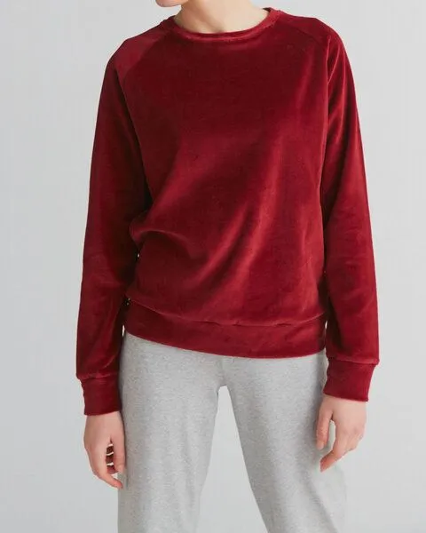 Leela Cotton Leela Cotton Damen Nicky Sweatshirt Bio Baumwolle, Donaublau, – Produktbild 2 von 2