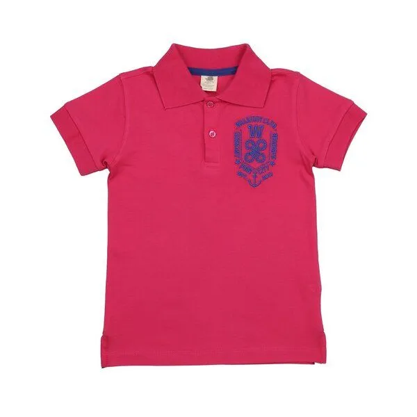 Walkiddy Kleinkinder Poloshirt „Cabaret“ in Pink aus Bio-Baumwolle – Walkiddy, Blau, – Produktbild 1 von 2