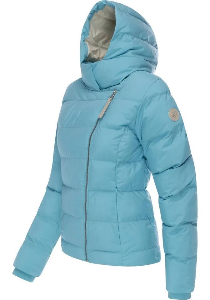 ragwear ragwear Steppjacke Harlen YOUMODO Wasserdichte Winterjacke mit Kapuze, Blau, – Produktbild 3 von 4