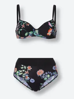 feel good Bikini schwarz-bedruckt – Produktbild 1 von 1