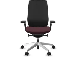 profim profim Bürodrehstuhl "ACCIS PRO" mit Armlehnen, Gestell: silber, Sitz: bordeaux – Produktbild 1 von 1