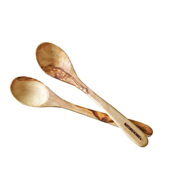 NATUREHOME NATUREHOME Esslöffel Kochlöffel Hollöffel aus echtem Olivenholz – Produktbild 3 von 6