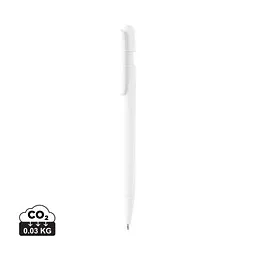 XD Collection Devin Solid Stift aus GRS zertifiziertem rABS, weiß – Produktbild 1 von 1