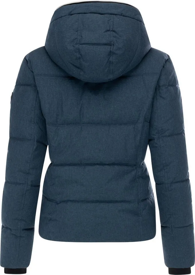 ragwear ragwear Winterjacke Gleama Melange YOUMODO Wasserdichte Steppjacke mit abnehmbarer Kapuze, Blau, – Produktbild 4 von 5