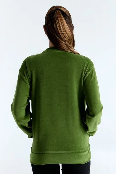 Leela Cotton Leela Cotton Unisex Jacke, Waldgrün, – Produktbild 6 von 6