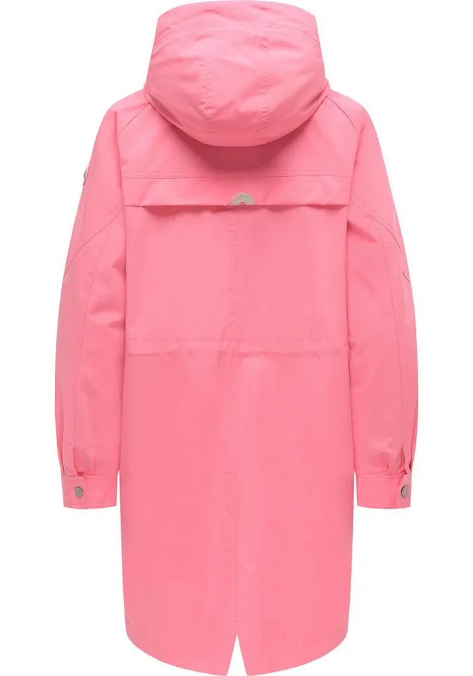 ragwear ragwear Regenmantel Ximenna wasserdichter und atmungsaktiver Damen Übergangsparka, Rosa, – Produktbild 4 von 5
