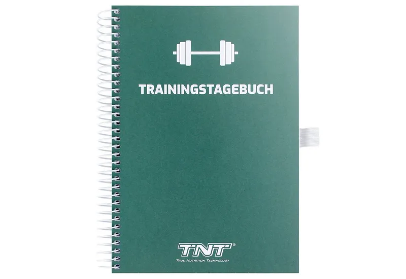 TNT (True Nutrition Technology) Tagebuch Trainingstagebuch für Fitnessstudio, Krafttraining, Fitness, Grün, – Produktbild 1 von 4