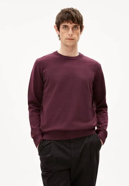 ARMEDANGELS ARMEDANGELS LOUKAA Herren Pullover aus Bio-Baumwolle, Dark cranberry, – Produktbild 1 von 4