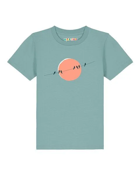 watabout.kids watabout.kids T-Shirt Kinder Countryside 01, Teal monstera, – Produktbild 1 von 2