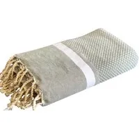 Just Be Just Be Hamamtuch / Strandtuch Maxi XL Pied de Lion, Khaki, – Produktbild 1 von 1
