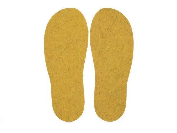 WoolFit WoolFit 5 mm Filz-Einlegesohlen aus 100 % Wollfilz – mulesingfreie Wolle, Maisgelb, – Produktbild 2 von 4