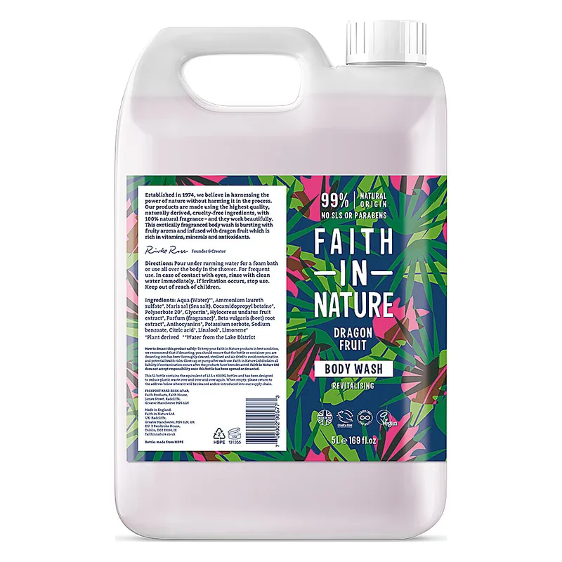 Faith in Nature Faith in Nature Dragon Fruit Body Wash - Duschgel & Schaumbad 5L – Produktbild 1 von 1