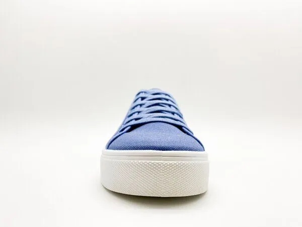 thies Veganer Sneaker "thies ® Natural Dye Plain" aus Biobaumwolle, Indigo (blau), – Produktbild 4 von 4