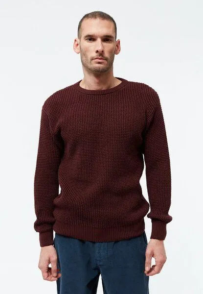 Givn Berlin Givn Berlin Strickpullover GBCARL aus Bio-Baumwolle, Wine red, – Produktbild 2 von 5