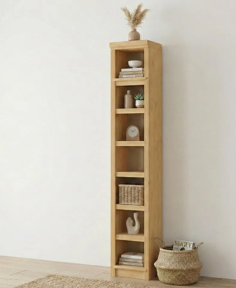 OTTO home Bücherregal Soeren Regal B/T/H: 40/29/220 cm, Kiefer FSC®-zertifiziert, 7 Fächer und 6 Einlegeböden, Beige, – Produktbild 2 von 5