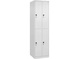 C+P C+P Doppelstock-Spind Classic PLUS, 4 Fächer, 1850x500x500mm, Verkehrsweiß/Verkehrsweiß – Produktbild 1 von 1