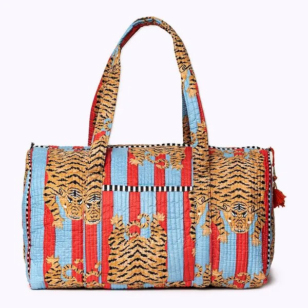 KIKOONI KIKOONI handgefertigte große Baumwolltasche "K. Shopper", Poppy tiger funky, – Produktbild 4 von 4