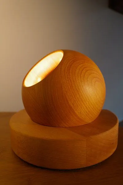 CircuVision CircuVision Holzkugelleuchte L1 – Produktbild 2 von 3