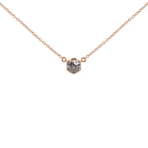 Eppi Eppi Kette mit einem Salt and Pepper Diamanten Mejia, Rosa, – Produktbild 1 von 4