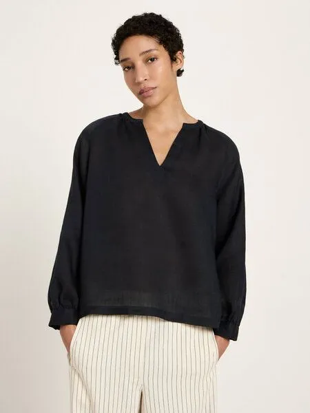 LANIUS LANIUS Langarm-Bluse, Onyx, – Produktbild 2 von 4
