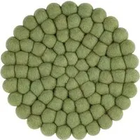 myfelt myfelt Filzkugel Topfuntersetzer (⌀ 20 cm), Dunkelgrün (kaspar), – Produktbild 1 von 1