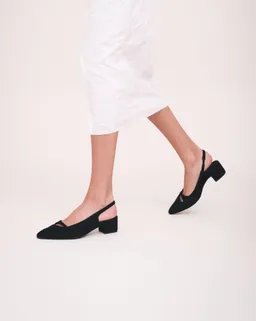 NAE NAE Damen vegan Pumps Solane Schwarz – Produktbild 1 von 1