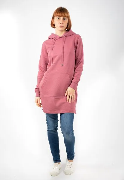 TORLAND TORLAND Damen Hoodie-Dress STREETER, Rosa (hibiscus rose), – Produktbild 1 von 4