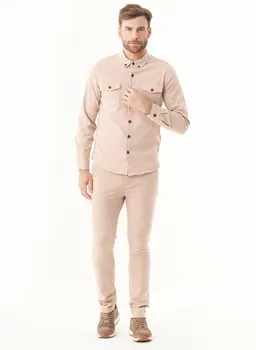 ORGANICATION ORGANICATION Herren vegan Hemd Tencel Bio-Baumwolle Beige – Produktbild 1 von 1