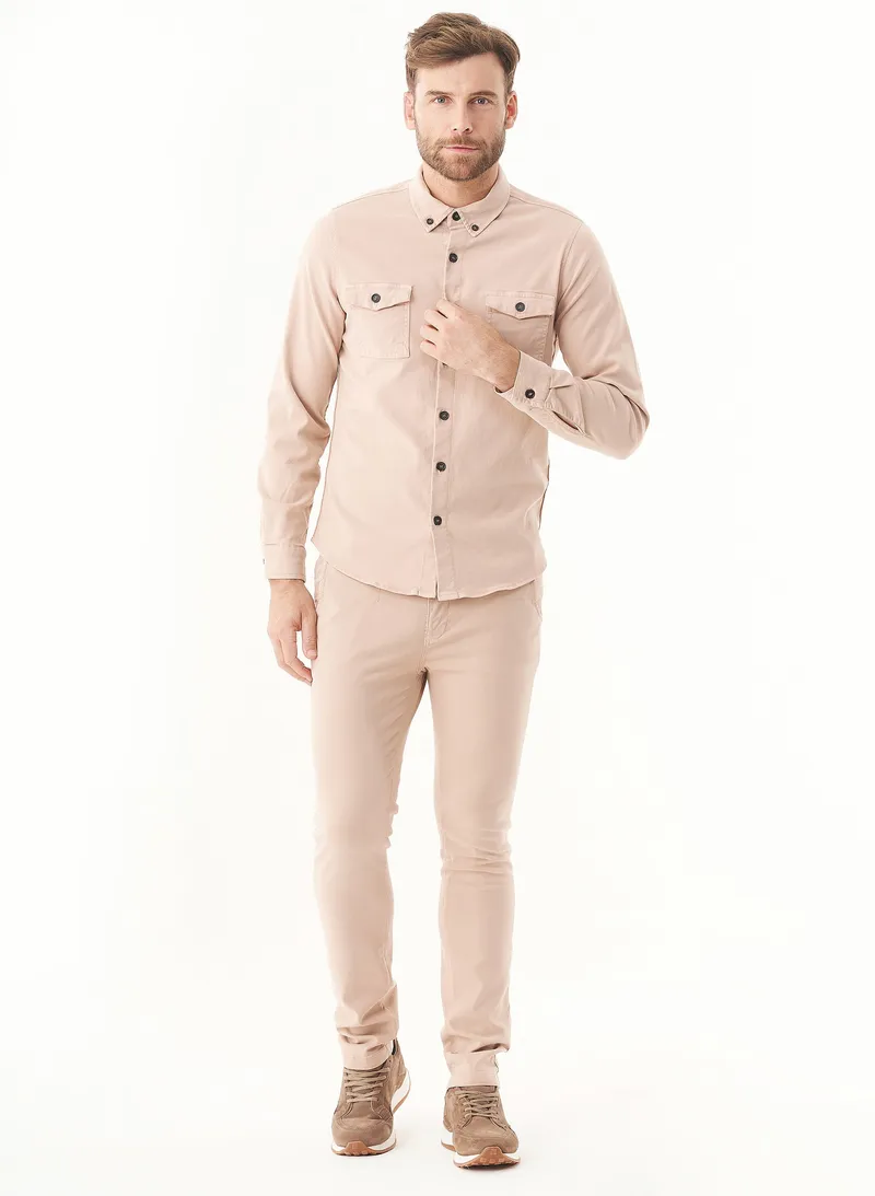ORGANICATION ORGANICATION Herren vegan Hose Tencel Beige, Beige, – Produktbild 1 von 2