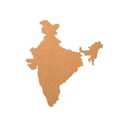 Kork-Deko Kork-Deko Indien als Pinnwand aus Kork XXL ca. 80x50 cm | Umriss Indien – Produktbild 1 von 1