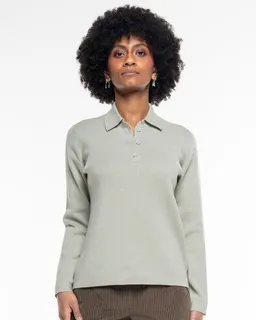 Alma & Lovis Alma & Lovis Polo-Pullover aus Organic Cotton-Wool-Mix | Cot-Wool Polo – Produktbild 1 von 1