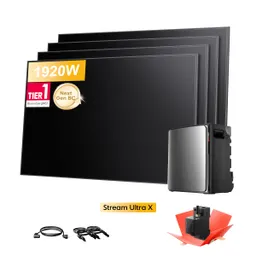 EcoFlow EcoFlow Stream Ultra X, All-in-One Speicher für Balkonkraftwerke, mit 4 x 480Wp Sunpro BC Bifazial Full Black Solarmodul, by Powerness - Stream Ultra X | 3840Wh / Gratis Smart Meter / Selbstabholung – Produktbild 1 von 1