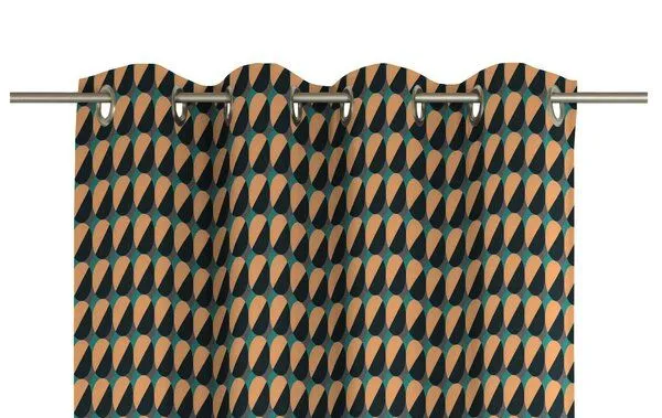 Nature by Adam Nature by Adam Vorhang aus 100% Bio-Baumwolle - Made in Germany - Circles, Dunkelblau, – Produktbild 6 von 7