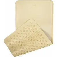 HEVEA Badewanneneinlage Badematte aus Naturkautschuk sand Maße 75 x 34 cm, Braun, – Produktbild 1 von 1