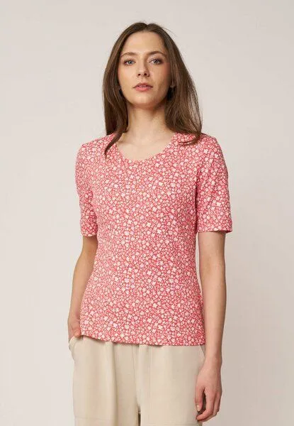 LANA Organic LANA Organic Basic Shirt aus Bio Baumwolle für Damen, Modell Vinnie, Cinthia coral, – Produktbild 4 von 4