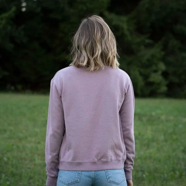 Vresh Clothing Vresh Clothing Vrancesca - Sweater aus Biobaumwolle, Flieder, – Produktbild 6 von 7