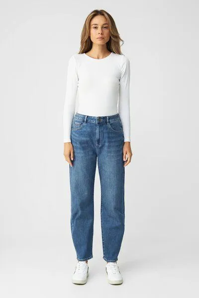 DAWN DAWN Jeans STARDUST O-Shape, Medium blue, – Produktbild 3 von 5