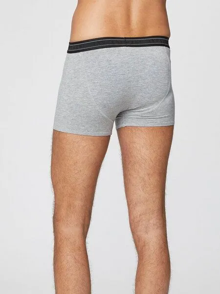 Thought Thought Arthur Plain Bambus Boxers, Grey marle, – Produktbild 3 von 6