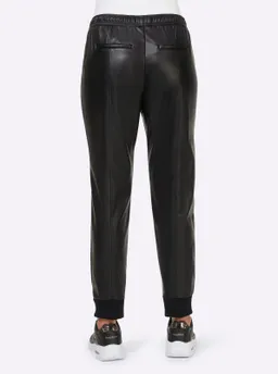 heine Lederimitathose schwarz – Produktbild 1 von 1