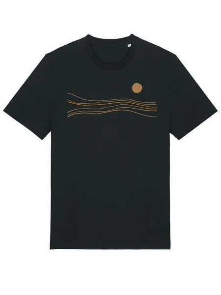 Kultgut Kultgut Artdesign Biofair- Klassik T-Shirt / Still Sundown, Schwarz, – Produktbild 1 von 6