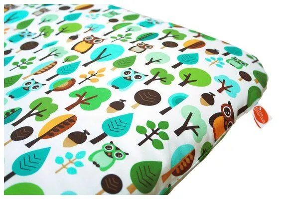 Millemarille Millemarille Wickelauflage 85x75 cm ERSATZBEZUG, Modern owls blue (eule), – Produktbild 3 von 4
