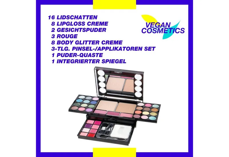ZMILE COSMETICS Kosmetik-Set DIAMONDS MAKE-UP SET, 42-tlg., mit veganer Formulierung, Bunt|schwarz, – Produktbild 1 von 5