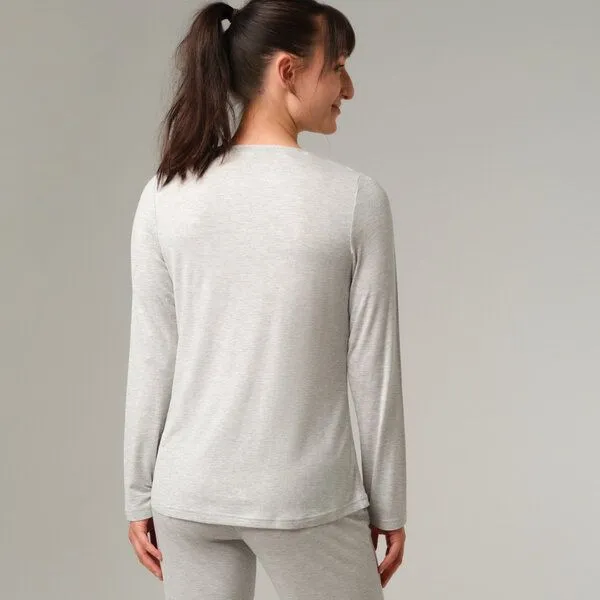 comazo comazo Shirt 1/1 Arm aus Micromodal / Elasthan, Grau, – Produktbild 2 von 3