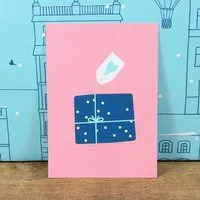 Bow & Hummingbird Bow & Hummingbird Postkarte Geschenk – Produktbild 1 von 1