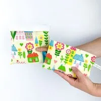 ever again ever&again Sandwich Bag Duo, Lunch Bag, Brotbeutel 2er, Childs town, – Produktbild 1 von 1