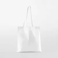 Westford Mill Westford Mill Baumwolltaschen Einkaufstaschen mit langen Henkel, Weiss, – Produktbild 1 von 1
