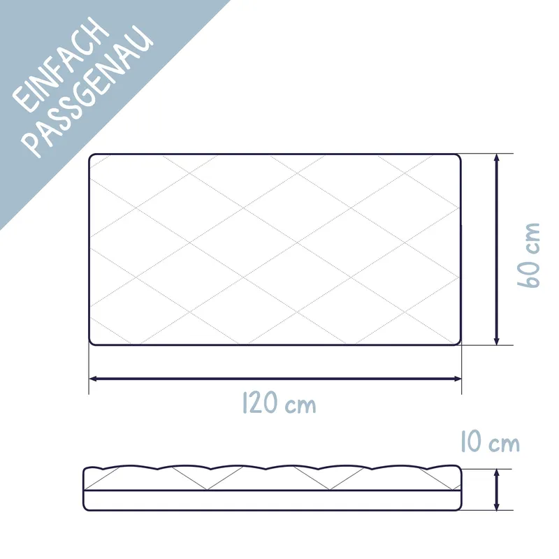 Julius Zöllner Julius Zöllner Matratze Dr.Lübbe Air Premium 60x120 cm, Weiss, – Produktbild 1 von 3